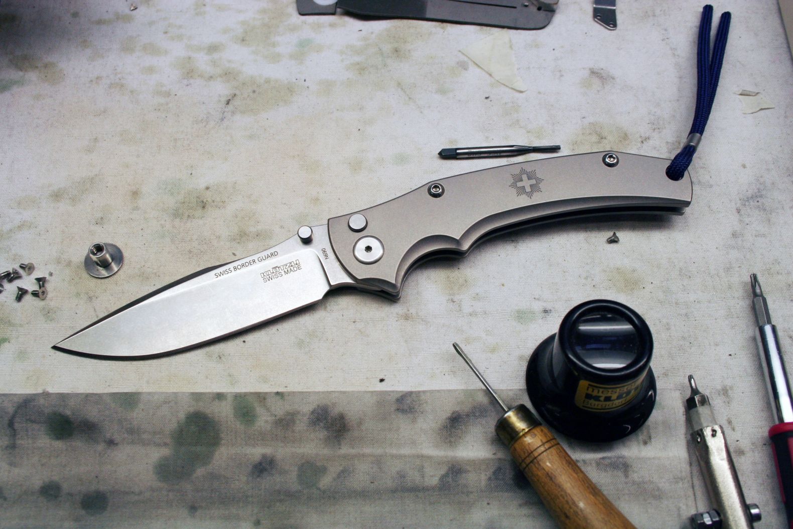 Kloetzli Messerschmiede Swiss Border Guard Knife Klappmesser